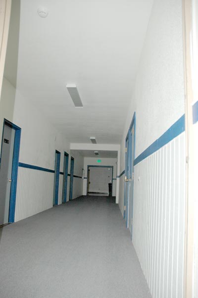 Main hallway at Platte Canyon High
                        School